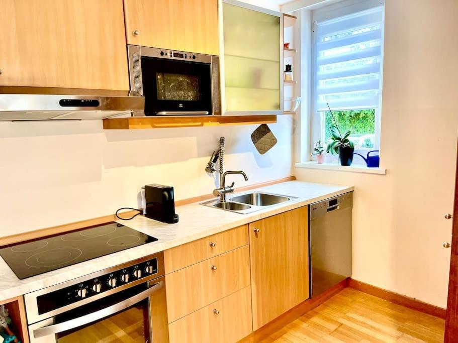 Schoene Wohnung Mit Eigenen Eingang Und Terrasse Gosseling Exteriör bild